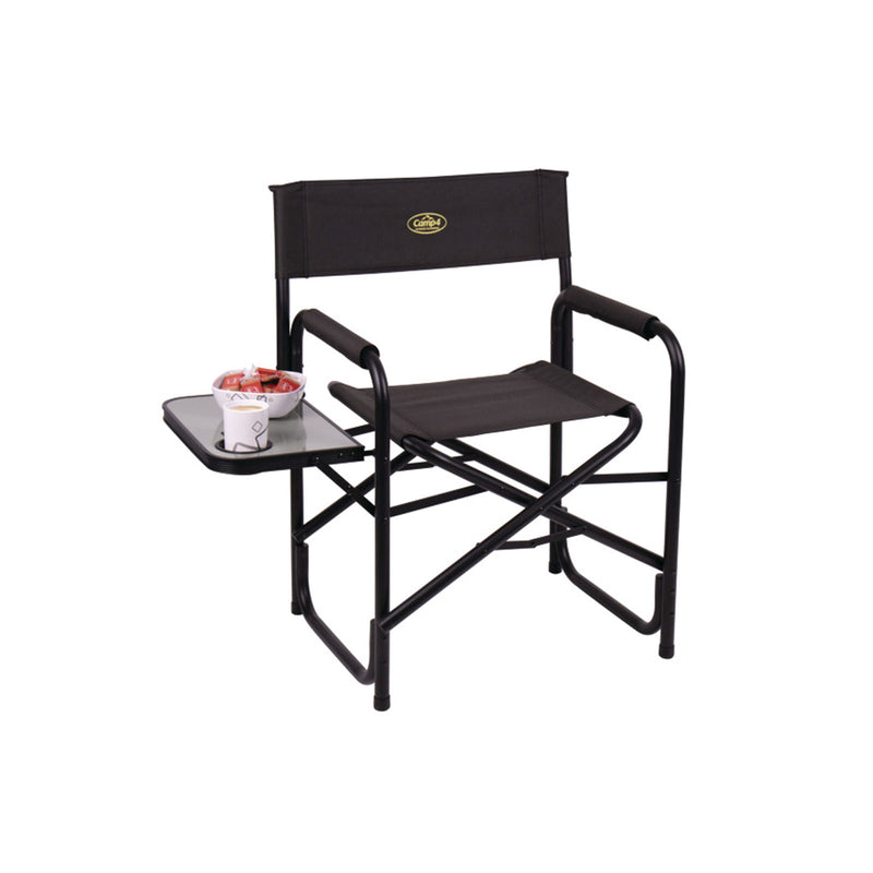 campingstuhl mit klapptisch Campingstuhl klappbar, schwarz, Regiestuh