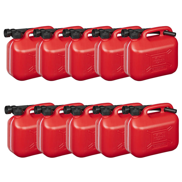 10x Kraftstoffkanister 5L Kunststoff Benzinkanister Diesel Reserve