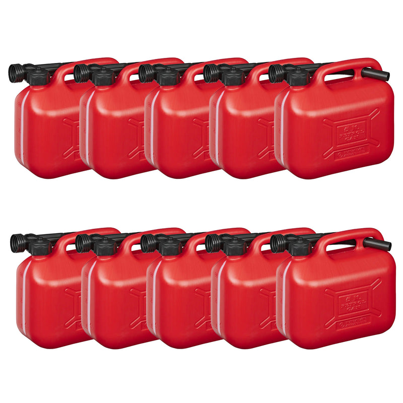 10x Kraftstoffkanister 5L Kunststoff Benzinkanister Diesel Reserve