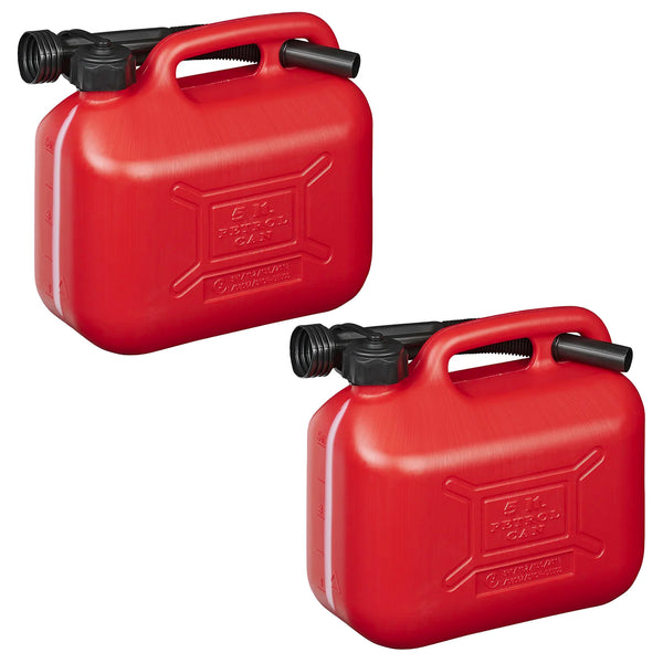 2x Kraftstoffkanister 5L Kunststoff red Reserve Benzinkanister Diesel UN-geprüft