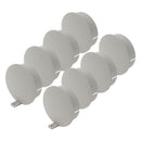 8x Rohrdeckel RD 65/72 mm achatgrau – Zubehör für Truma Isothermsysteme