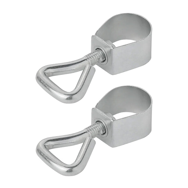 2er Set Rohrklemme Rohrschelle 17-19 mm mit Schraube für Zeltstangen Camping