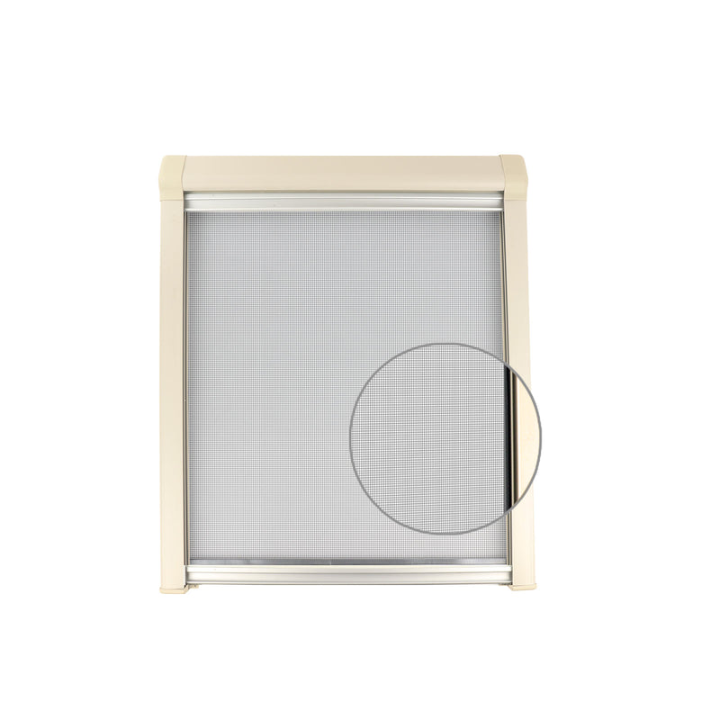 Verdunklungsrollo 35-180x65cm Ivory/Grau - versch. Größen - Rollo Insektenschutz rahmenlose Fenster