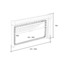 Verdunklungsrollo 35-180x65cm Ivory/Grau - versch. Größen - Rollo Insektenschutz rahmenlose Fenster