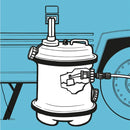 Aquaroll Frischwasser Rolltankset 40 l Beige & Blau Wassertankset für Wohnwagen – Aquaroll