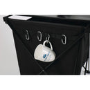 Alu Rolltisch HUGO mit Tasche + Haken 46 x 50 cm schwarz Campingtisch Falttisch