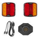 LED Anhänger Rückleuchten-Set Magnet kabellos Bluetooth 13-polig Leuchtensatz