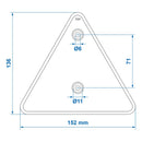 Dreieckrückstrahler –  er Reflektor für Anhänger & Nutzfahrzeuge