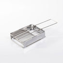 Edelstahl Klapptoaster Sandwichmaker klappbar Camping Toaster Toastaufsatz