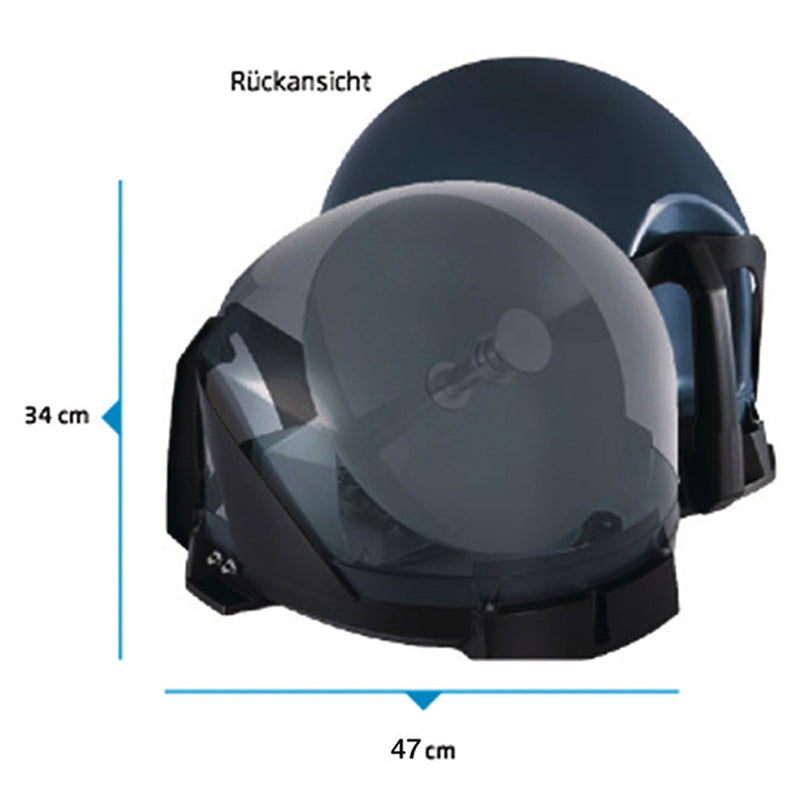 Maxview portable Sat-Anlage VuQube Auto 2, Twin-LNB, vollautomatisch - Camping