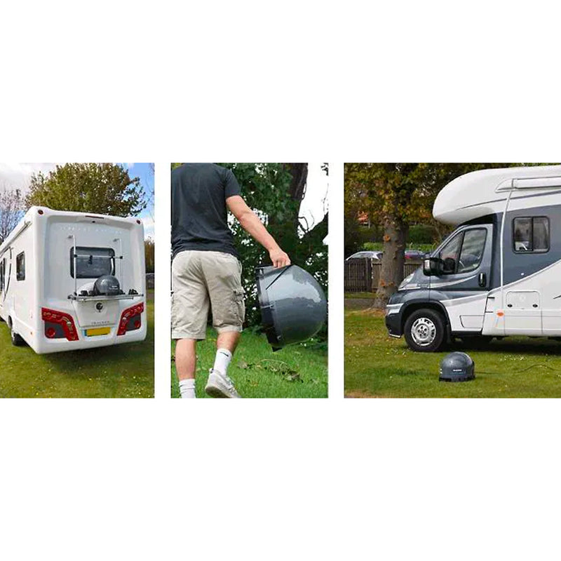 Maxview portable Sat-Anlage VuQube Auto 2, Twin-LNB, vollautomatisch - Camping