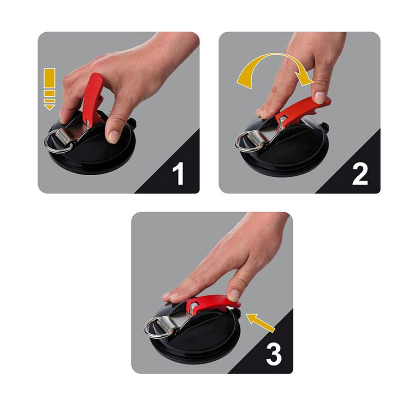 2x Saugnapf Befestigung mit Ring & 2 S-Haken 10 Kg Tragkraft Klappsauger