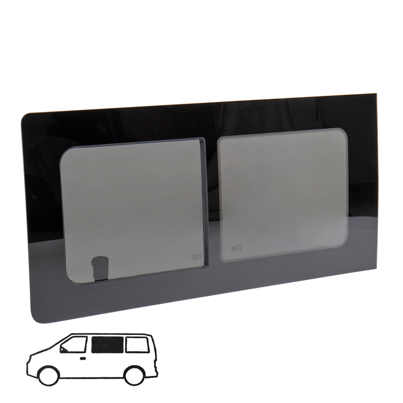 Schiebefenster Glasfenster für VW T5 / T6 links, Echtglas, 113 x 58 cm