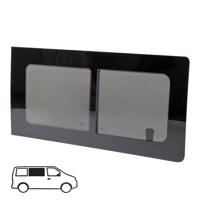 Schiebefenster Glasfenster für VW T5 / T6 rechts, Echtglas 113 x 58 cm