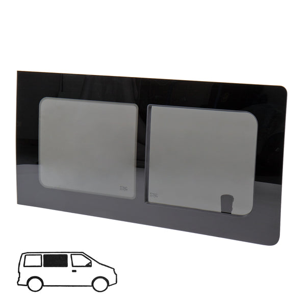 Schiebefenster Glasfenster für VW T5 / T6 rechts, Echtglas 113 x 58 cm