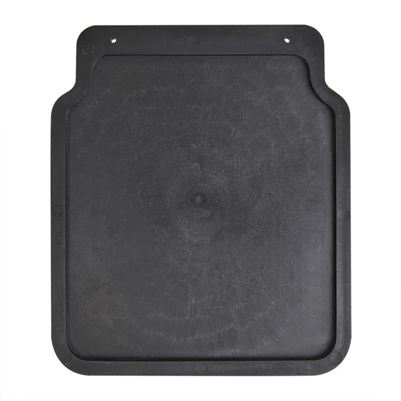 2x Schmutzfänger universal Gummi 23x20cm schwarz für Anhänger, Wohnwagen, Pkw
