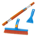 Schneebürste Eiskratzer| XXL Version| teleskopierbar | 99-127cm | weiche Borsten