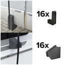 Set Schutzecken Abstandshalter für Schutzdächer Planen Abdeckungen Wohnwagen