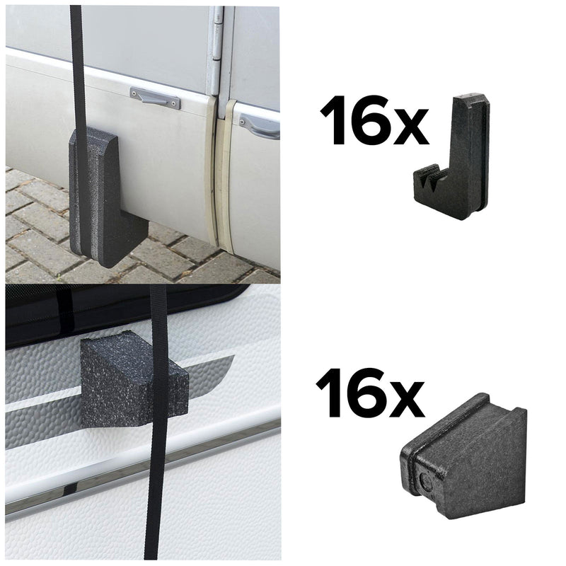 Set Schutzecken Abstandshalter für Schutzdächer Planen Abdeckungen Wohnwagen