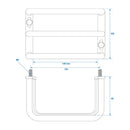 2 Stück Rücklicht Schutzgitter 14x10,5x8cm Rücklichtschutz Schutz Rückleuchte – APT