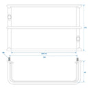 2x Universal Rücklicht Schutzgitter 260x170x80mm Rücklichtschutz Rückleuchte