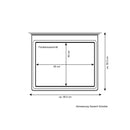 Wohnwagen Seitenfenster 50x50cm | Kederbefestigung | inkl Aussteller | Anthrazit