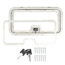 Serviceklappe im Wohnwagen installiert