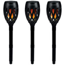 SET 3x Carbest LED-Fackel Leuchte mit Solar & USB - Leuchtfackel Camping Outdoor