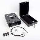 Carbest Mobilsafe, 1,65 Kg, (B/T/H) 16x23x7,3 cm, Stahl, schwarz