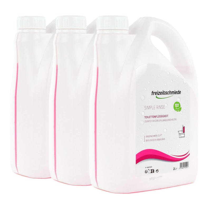 Freizeitschmiede Simple Rinse Toiletten Zusatz für Spülbehälter 2L Spülwasserzusatz Sets