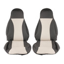 Maß Sitzbezüge | Fiat Ducato x250 | 2012-2015 | Beige/Onyx | Kunstleder | 6tlg