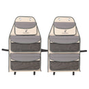 2er Set Rücksitztasche Sitz Organizer 3 Fächer zu verwenden mit VW T5 T6 Beige