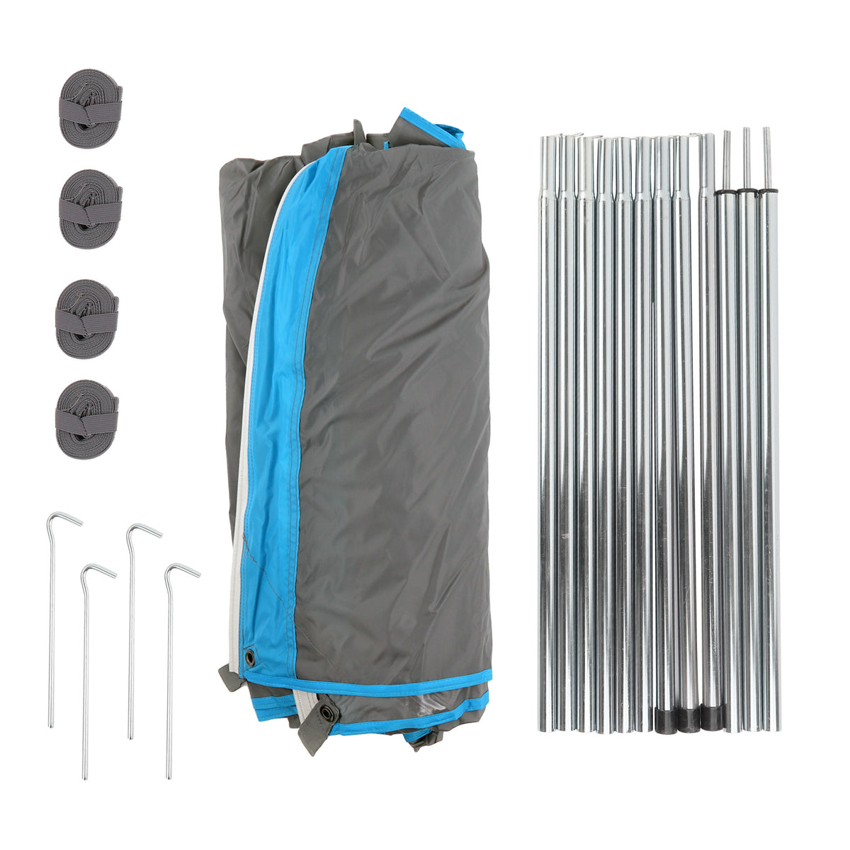 deiwo Essential Sonnensegel 3,50 x 2,4 m Grau – Wassersäule