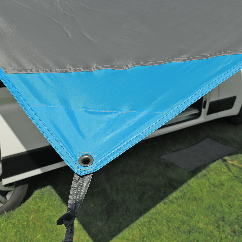 deiwo Essential Sonnensegel 2,50 x 2,4 m Grau – Wassersäule