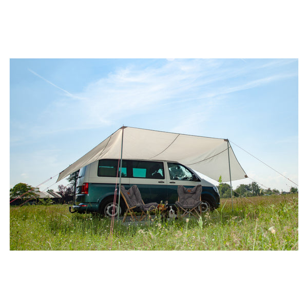 RE-Tent Sonnensegel MAURITIUS 460 / 510 / 560 - Reimo Tarp Sonnenschutz Hellgrau