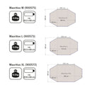 RE-Tent Sonnensegel MAURITIUS 460 / 510 / 560 - Reimo Tarp Sonnenschutz Hellgrau