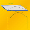 Sonnenvordach "Palm Beach" 260x240 7mm Keder passend für VW T4,5,6 Lime/Grau