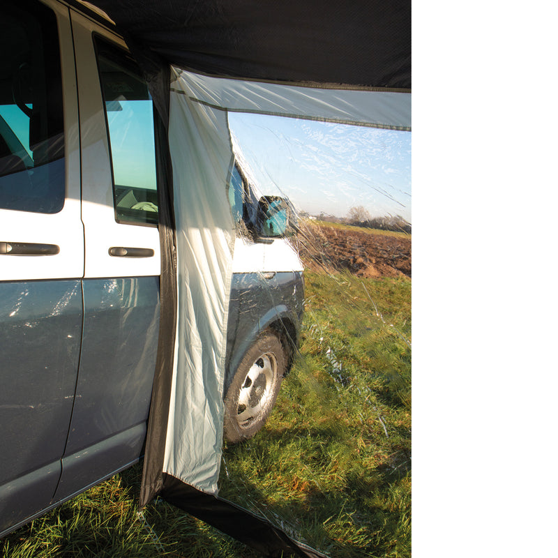 Universelles Sonnensegel Vansegel für Busse, großfenstrig