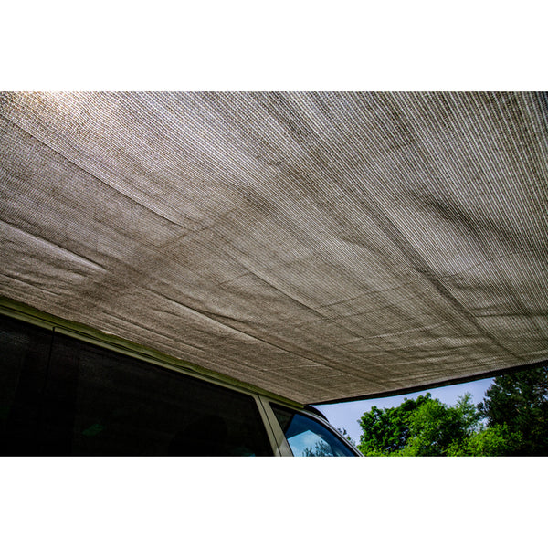 Sonnensegel Shine dunkelgrau 240 - 390 x190 cm für Wohnmobil, Kastenwagen