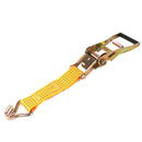 4x Spanngurt mit Ratsche Doppelhaken 8 Meter 5000Kg 50mm Breite PES Orange LKW – ProPlus