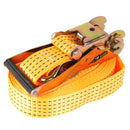 2x Spanngurt mit Ratsche Doppelhaken 8 Meter 5000Kg 50mm Breite PES Orange LKW – ProPlus