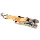 2x Spanngurt mit Ratsche Doppelhaken 8 Meter 5000Kg 50mm Breite PES Orange LKW – ProPlus