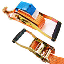 4x Spanngurt mit Ratsche Doppelhaken 8 Meter 5000Kg 50mm Breite PES Orange LKW – ProPlus