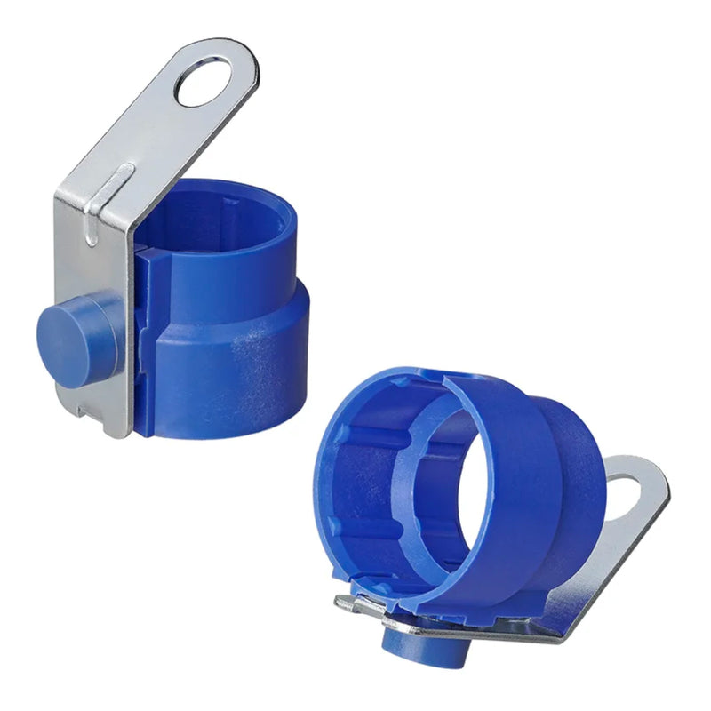 Anhänger Steckerhalter für 7 und 13-polige Anhängerstecker, Stecker Halter blau