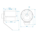 Anhänger Steckerhalter für 7 und 13-polige Anhängerstecker, Stecker Halter blau
