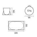 Strandmuschel 220x130cm Strandzelt Wind- & Sonnenschutz am Strand, Campingplatz