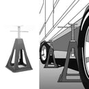 Stützbock 2er Set | Kunststoff | höhenverstellbar 25-42cm | 750Kg Traglast – APT