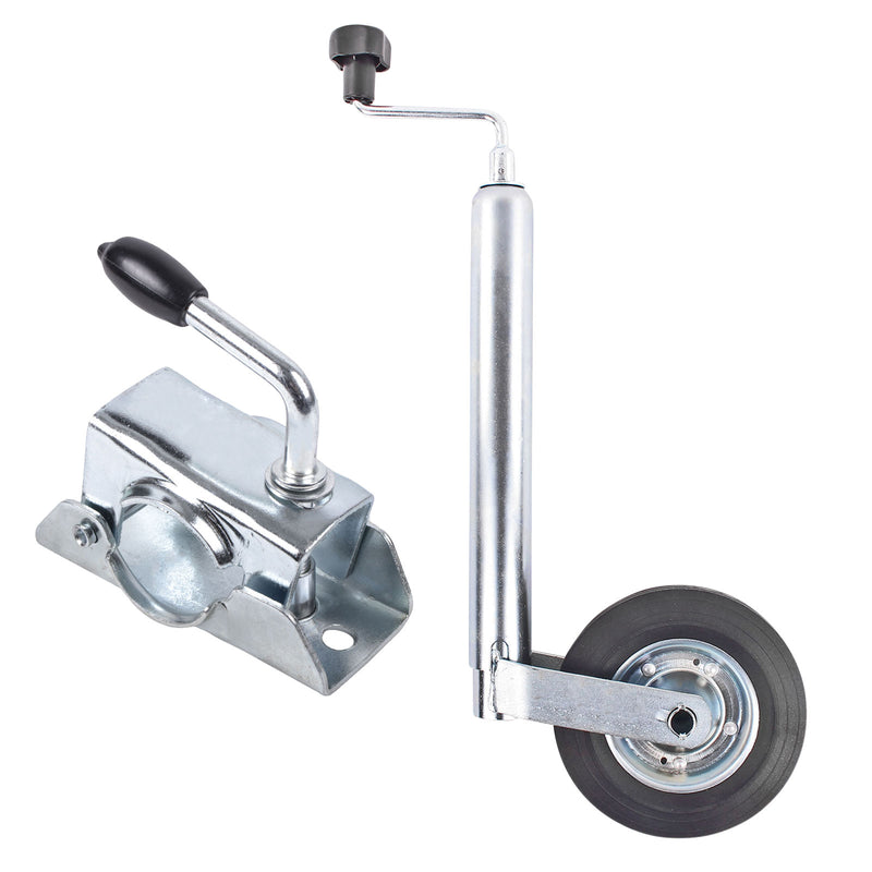 stützlast fahrradanhänger Stützrad Anhänger 48 mm Vollgummirad Meta