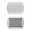 Serviertablett rutschfest Kunststoff Anti-Rutsch Tablett Camping 39,5x28,5x5,8cm