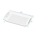 Serviertablett rutschfest Kunststoff Anti-Rutsch Tablett Camping 39,5x28,5x5,8cm